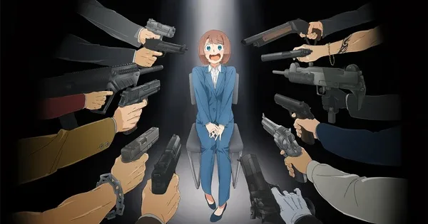 Imagem de divulgação do anime Happy Kanako's Killer Life