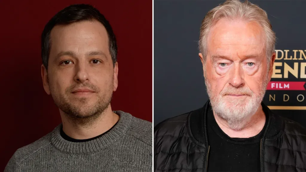 Aaron Guzikowski e Ridley Scott, parceiros em Raised by Wolves